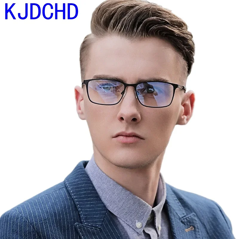 2024 New  Men Square Anti Blue Light Blocking Lenses Computer  Optical  Business Radiation Resistant Clear  Glasses