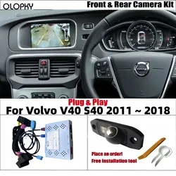 Car Parking Reverse Camera For Volvo V40 S40 2011 ~ 2018 Original Screen Plug & Play HD Night Vision Front Rear Backup Camera