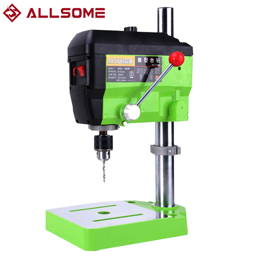 ALLSOME BG-5168E 680W Drill Press Mini Electric Drill Machine