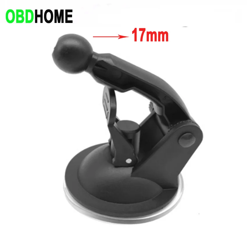 17mm Ball Head 65mm Suction Cup Base Stand for Vehicle Dvr GPS Bracket Camera Rearview Mirror Dashcam Recorder Monitor Holder