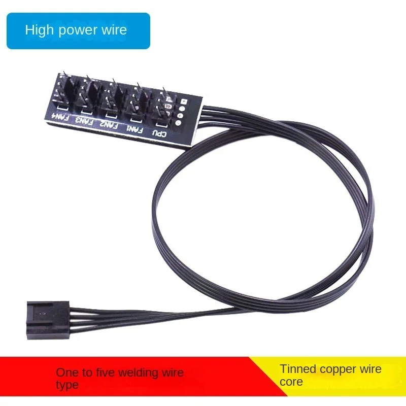 1 To 4/5 4-pins Molex TX4 PWM CPU Cooler / Case / Chasis Cooling Fan Power Cable Hub Splitter Adapter