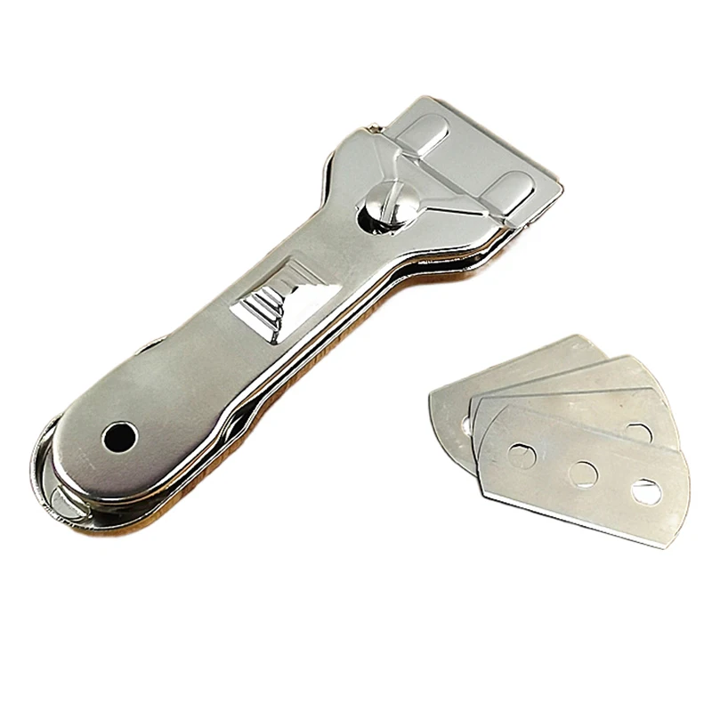 1PC Tainless Steel Scraper Paint Scraper Kitchen For Ceramic Induction Cooktop Glass Ceramic Hob Scraper Cleaner Tool With Blade