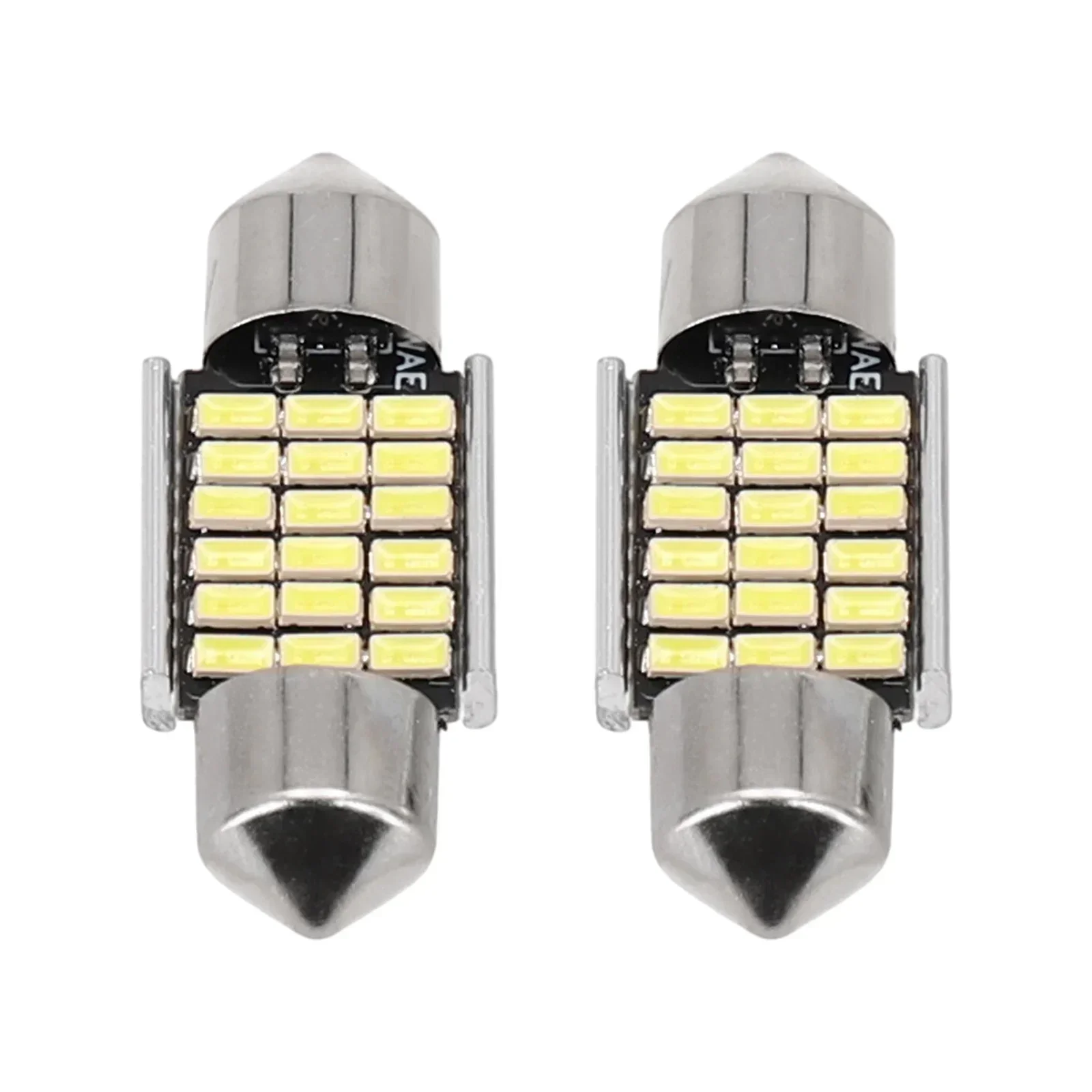 

2pcs 4014 Led Led Reading Light White Dome Light Map Bulb 6000k Highlight License Plate Light High Quality Replacement