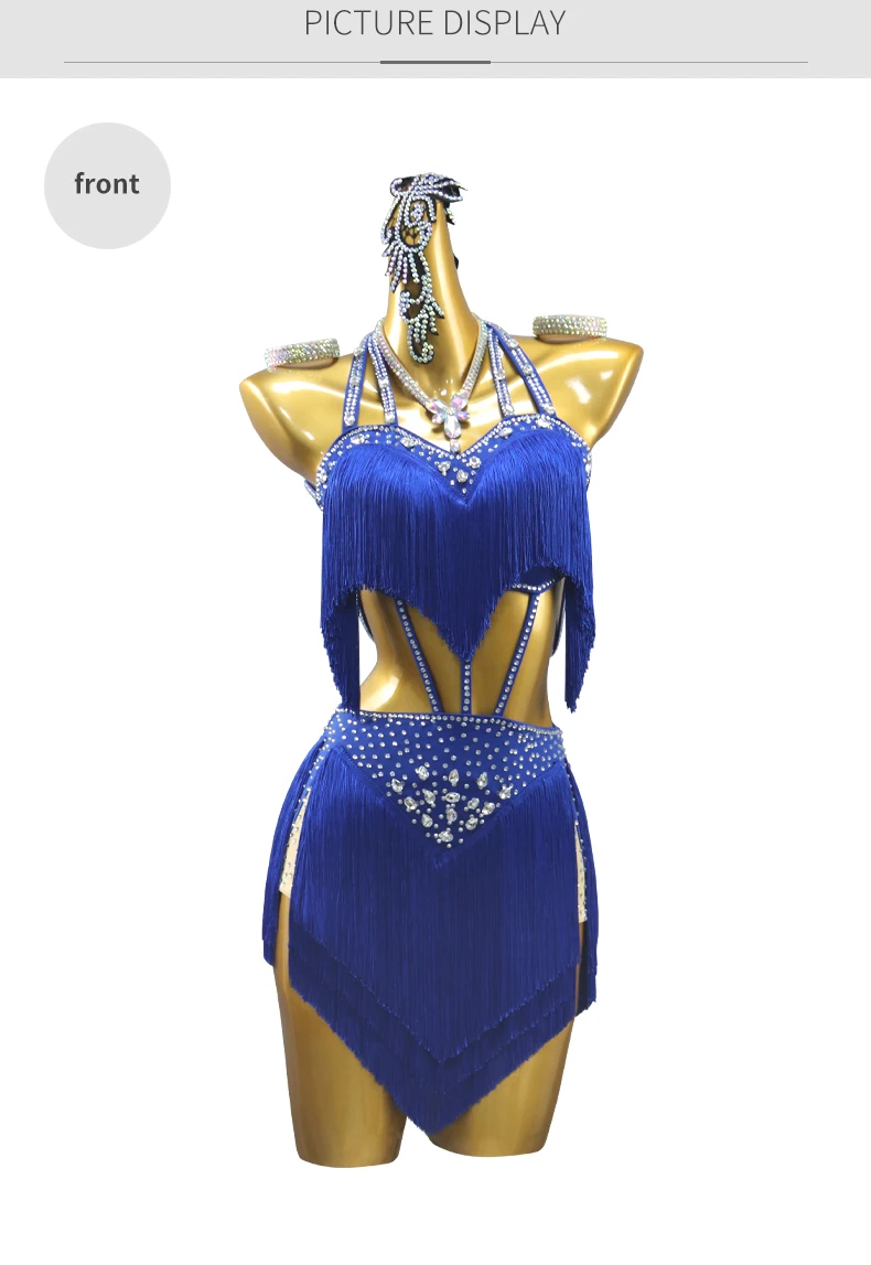2026 Latein-Praxiskleidung Tanzkleid Aufführungskleidung Fransenrock Damenanzug Mädchen Sport Bühne Samba Ballsaal Party Kostüme – Detail 7