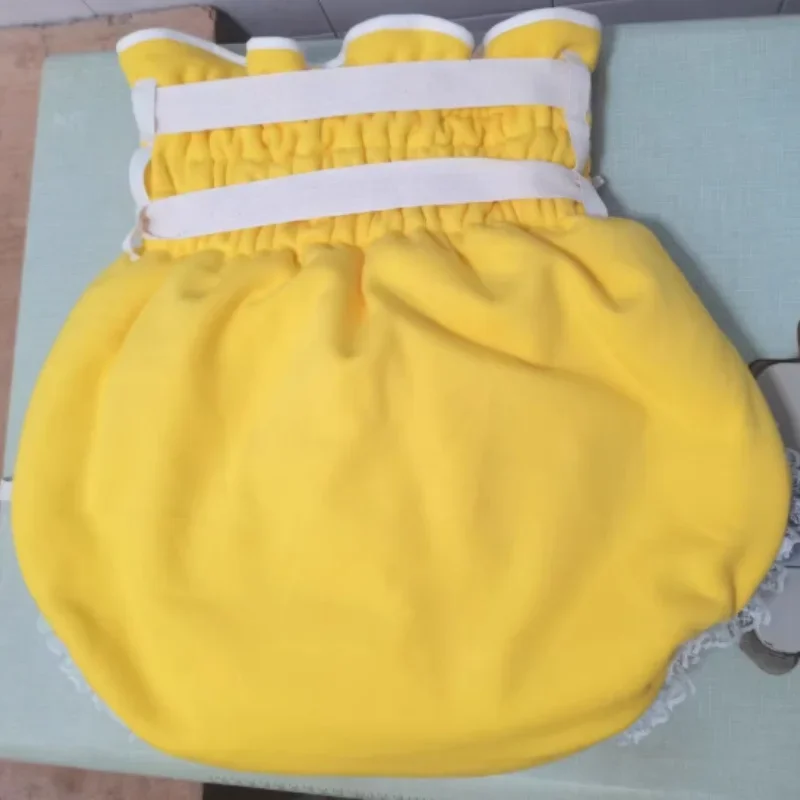 

ABDL Pure Cotton Nappy Cover Adult Baby High Waist Leak Proof Diapers Briefs Solid Color Plus Size Panties DDLG Role-play Panty