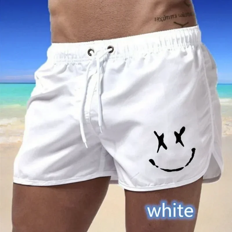 Men's summer swim shorts Quick dry breathable drawstring surf and beach pants with pocket