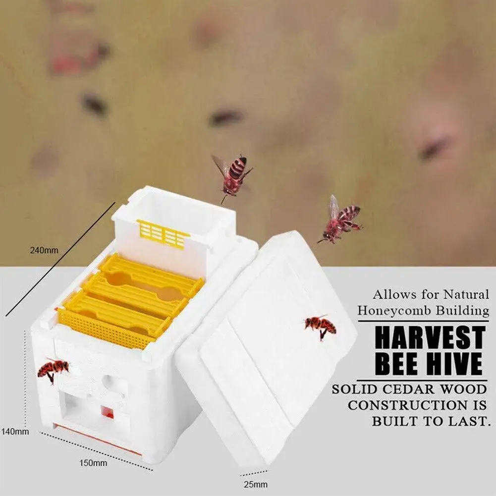 1PCS Beehive Beekeeping Box Foam Bee Breeding Box Queen King Bee Hives Boxes Pollination Bee House Beekeeping Equipment