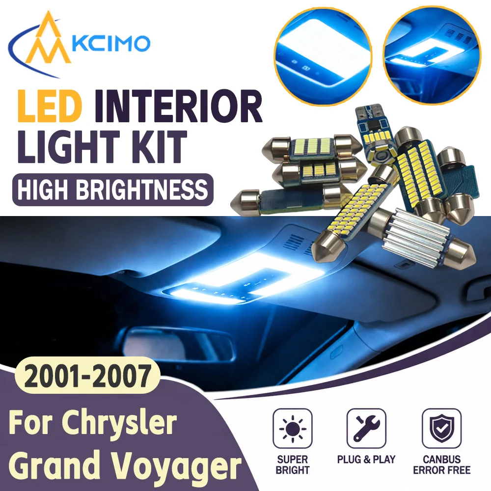 Canbus Error Free LED Interior Light Bulbs For Chrysler Grand Voyager 2001-2007 Plug And Play Auto Indoor Lighting Accessories