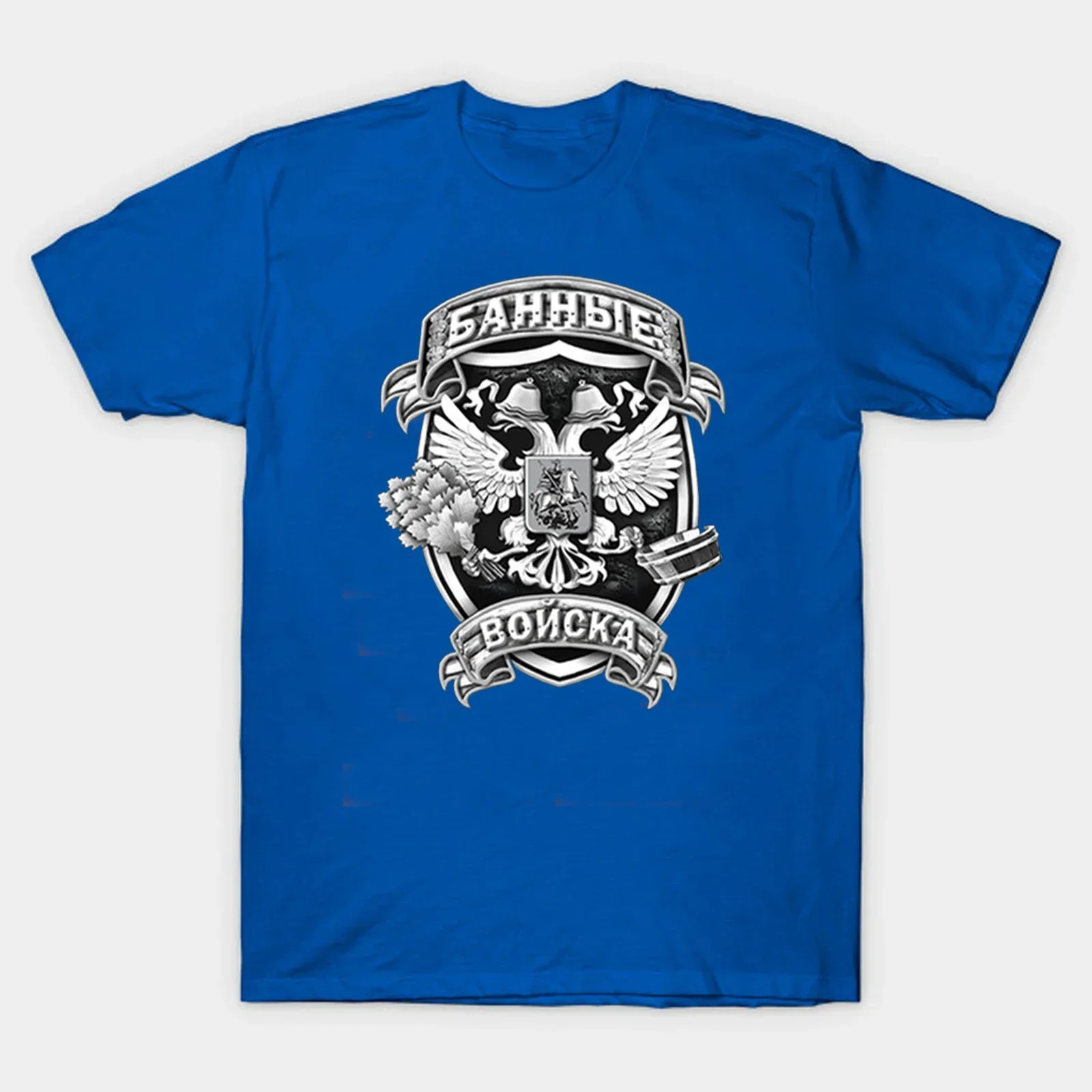 Russian Double-headed Eagle Emblem Badge Mens T Shirt. Short Sleeve 100% Cotton Casual T-shirts Loose Top Size S-3XL