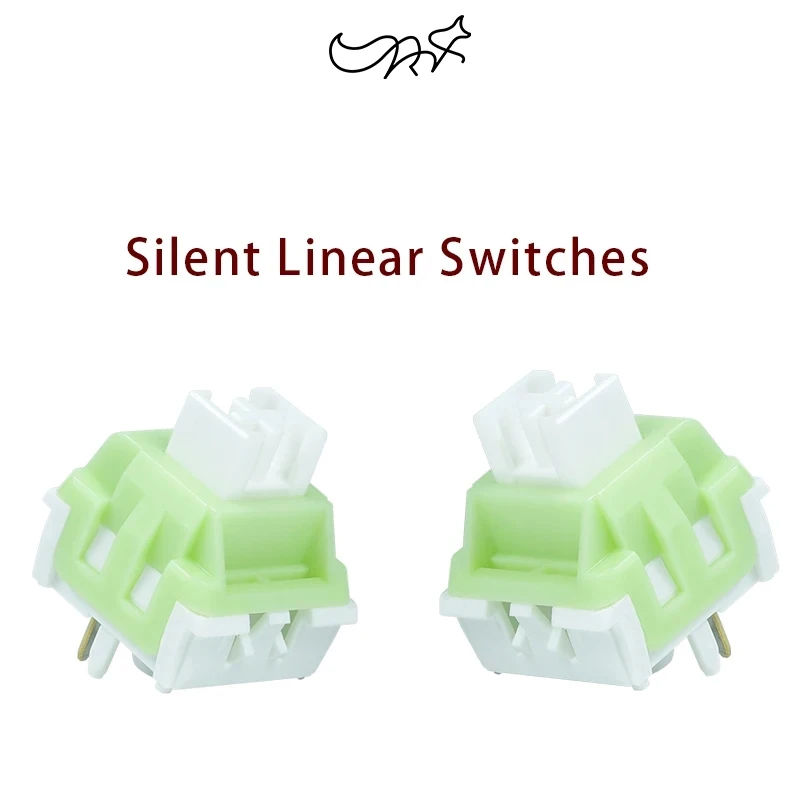 CHOSFOX NINGXIA Silent Switch Linear Switches Mechanical Keyboard Linear 5Pin Hot Swap Nylon PA66 Pre Lubed POM Trigger Nylon