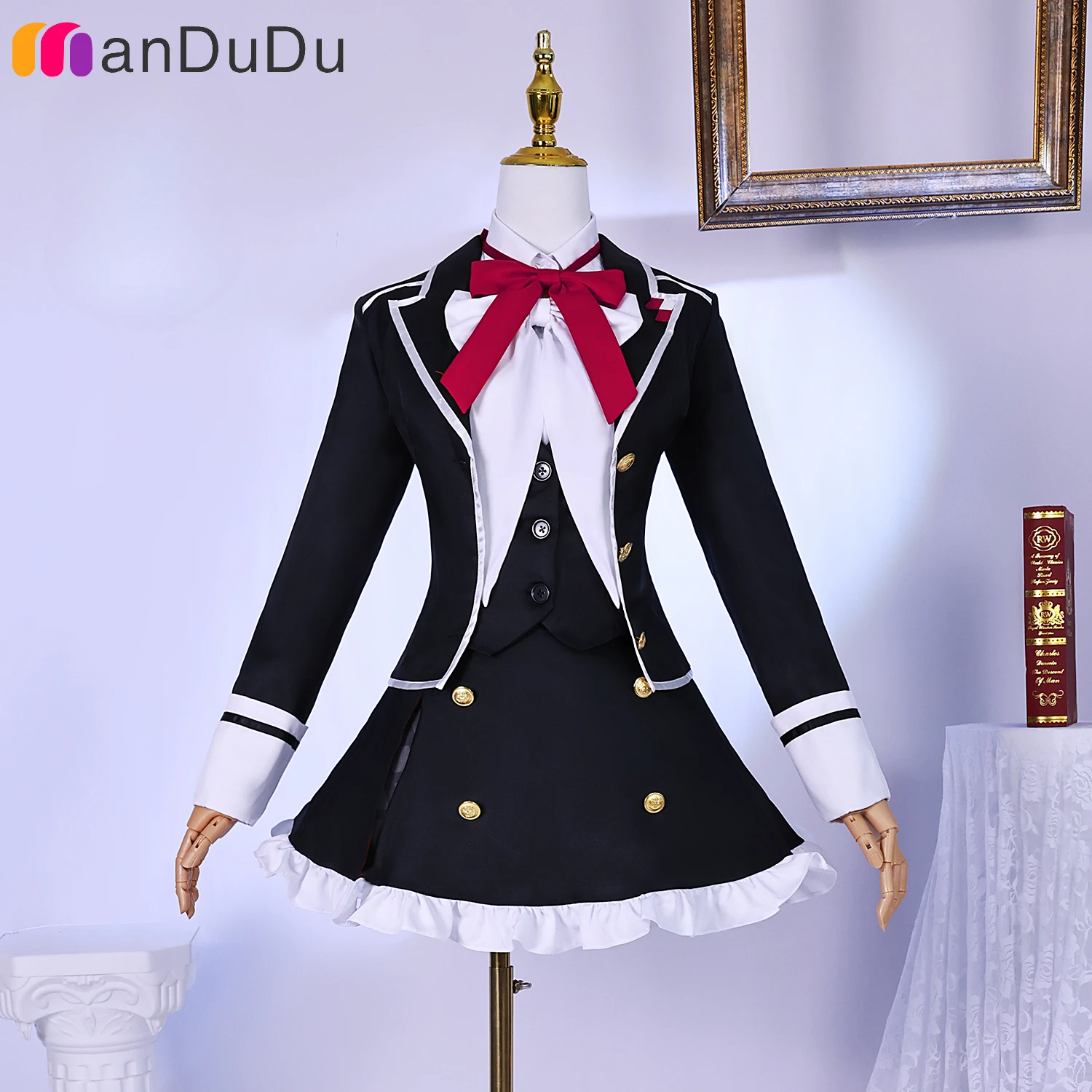 

Komori Yui Cosplay Costume Anime Diabolik Lovers Role Play Comic Con Dress Hallowmas Party Wigs Animation Prop