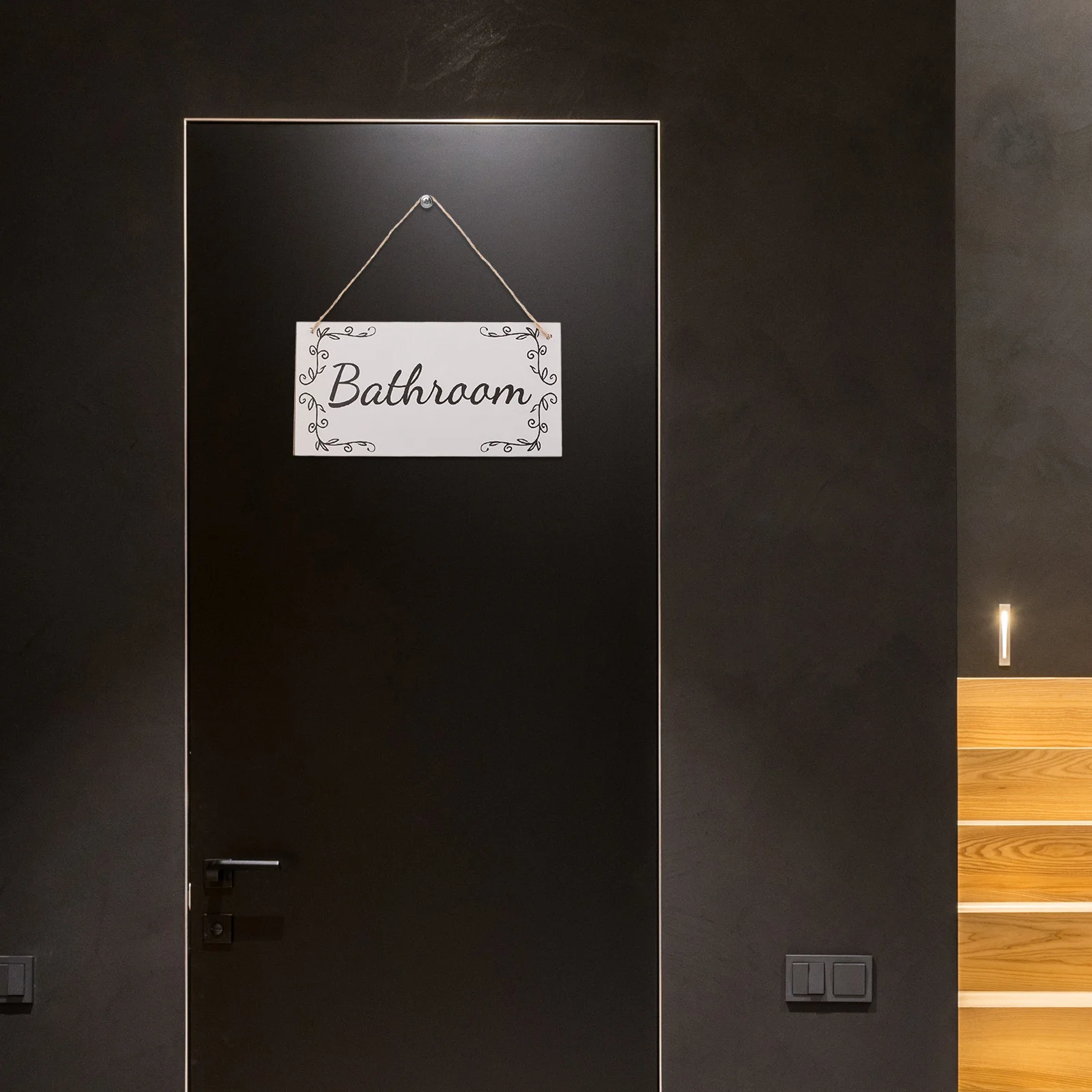 

10pcs Wooden Christmas Decoration Plaque Rustic Wall Hanging Sign For Bathroom Home Door Hanging Decor Family Gift