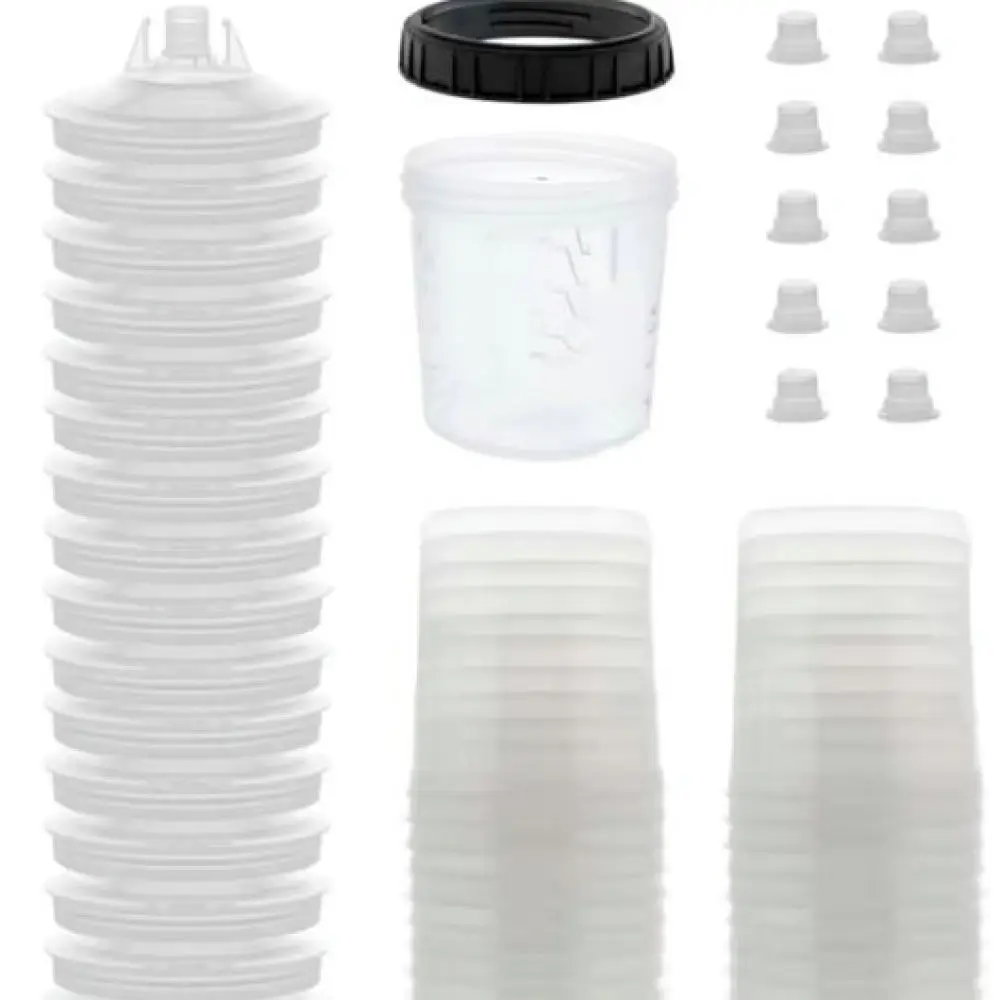 600ML Disposable Paint Dispenser Cup For Automotive Refinishing Furniture Restoration Plastic Spray Surface Applicator
