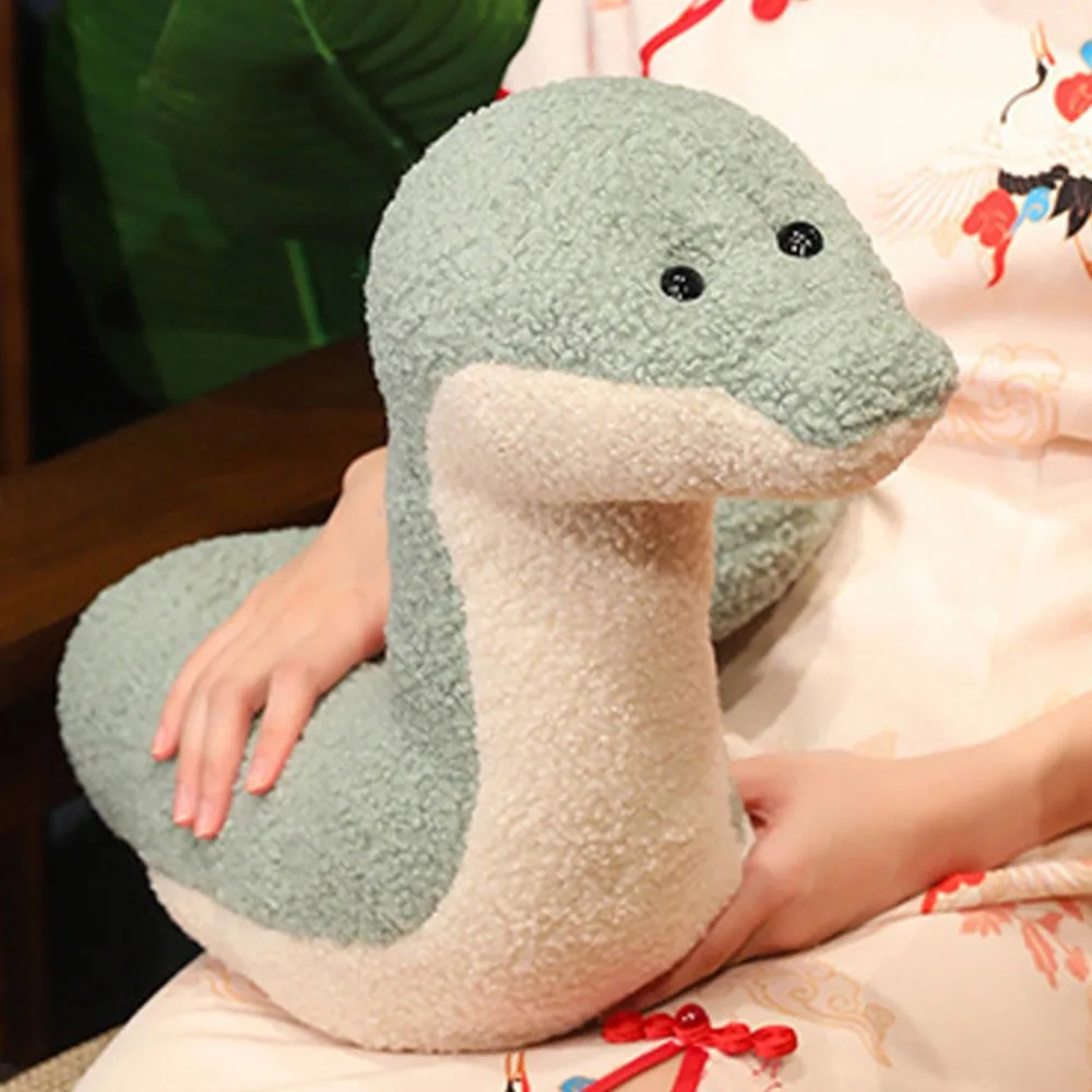 

Snake Stuffed Happy New Year Snake Year PP Cotton Simulation Snake Year Mascot Creative Soft Snake Plushies Birthday Gifts