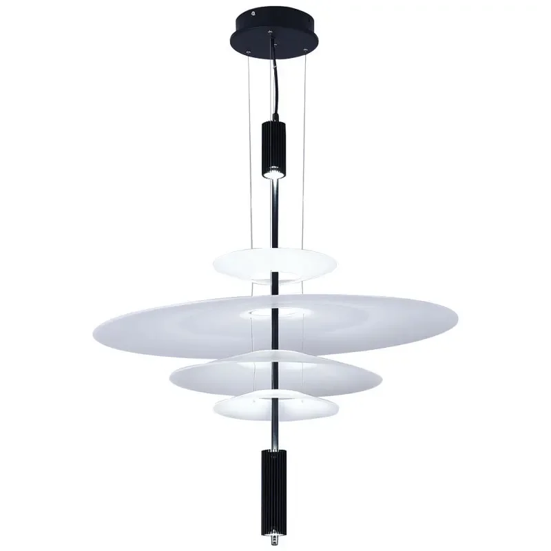 Imagem -06 - Lâmpada de Guarda-chuva Acrílico Moderno Ufo Forma Lustre Designer Espanhol Galeria Sala de Jantar Decoração Multi-camada High-end