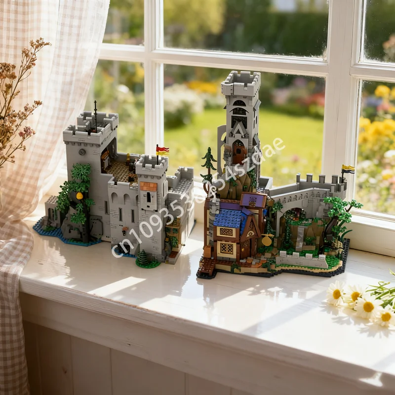 

561 шт. MOC Dragon Keep MODIFIED, очищенная модель, строительные блоки, сборная игрушка, креативное образование, кирпич, рождественские подарки на день рождения