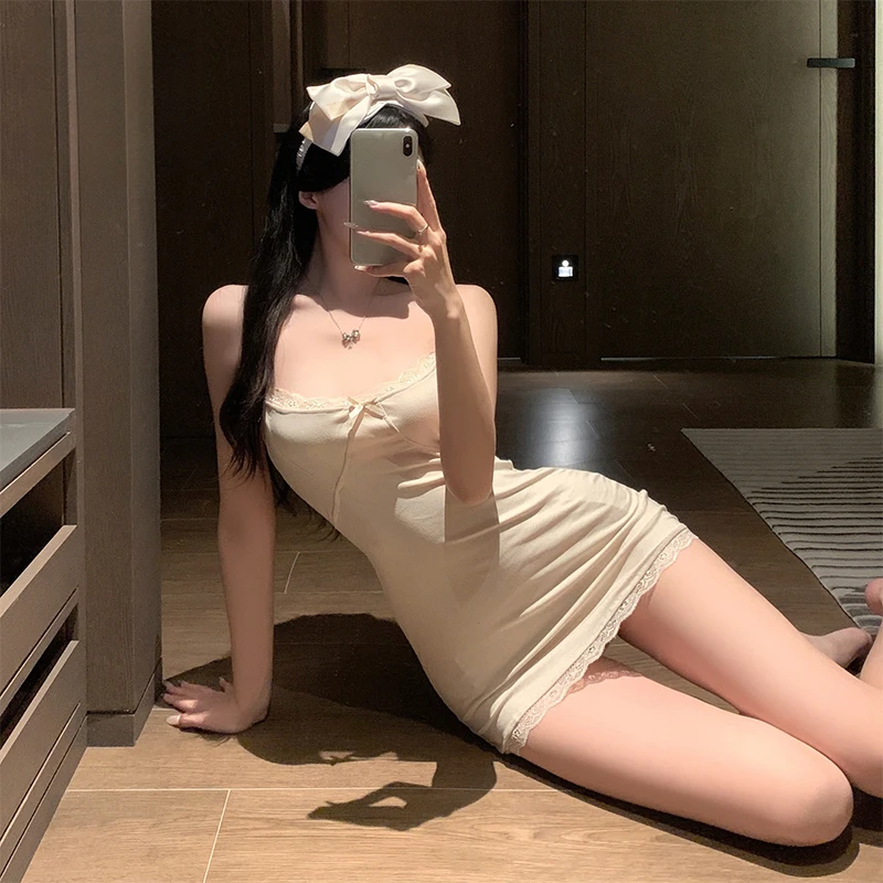 Nieuwe Lace Edge Hemdje Verpakt Hippe Rok Korte Rok Dames S Hemdje Rok