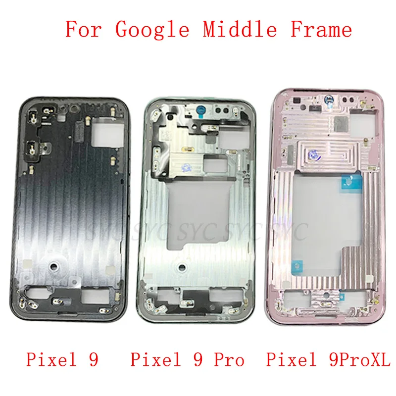 Middle Frame Housing LCD Bezel Plate For Google Pixel 9 Pro XL Phone Metal LCD Frame Repair Parts