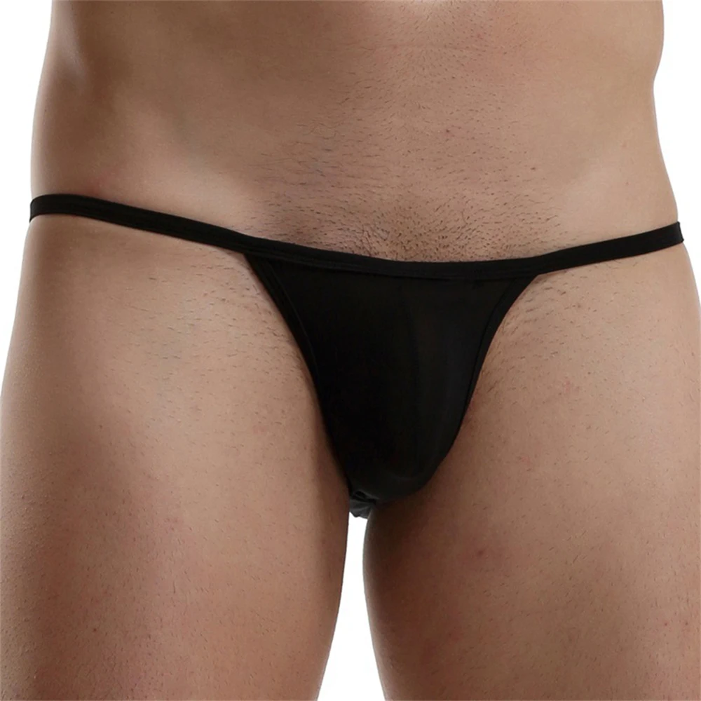 Male Panties Underwear Sleek and Sexy Men's Bikini Pouch Briefs in Nylon with Ice Silk for an Ultramodern Look