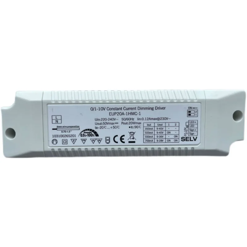 New for EUCHIPS thyristor dimming driver power supply EUP10A-1HMC-1-120/EUP15A-1HMC-1/EUP20A-1HMC-1/EUP10T-1HMC-0-120