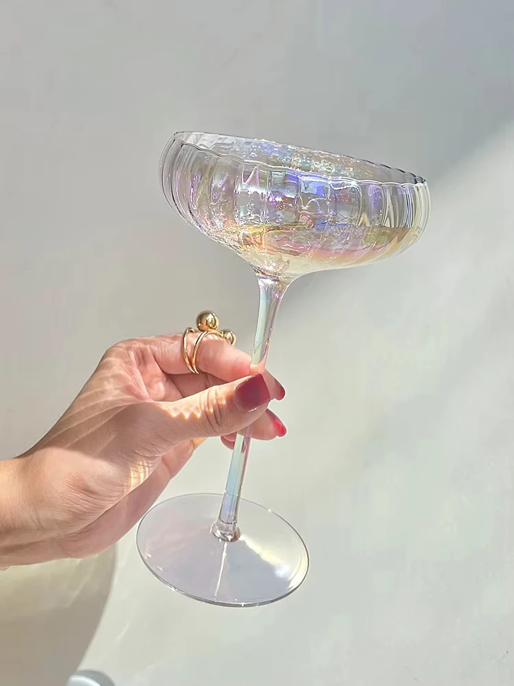 Colorful Crystal Glass Goblet Red Wine Glass Cup Champagne Set Home Premium Wine Crystal Rainbow