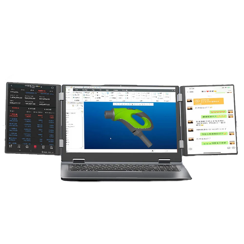 New 16-inch + 10.5-inch three-screen i7-1260P 12-core aluminum gaming, design, laptop