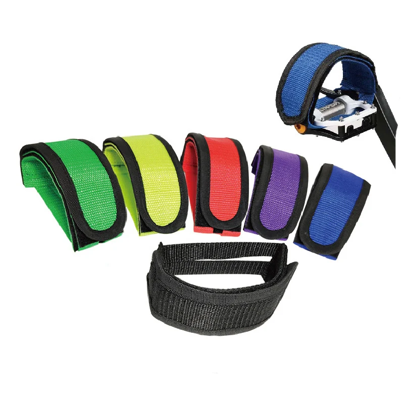 Nylon Bicycle Pedal Straps Toe Clip Foot Strap Belt Adhesivel Bicycle Pedal Tape Fixed Gear Bike Cycling Cover Universal