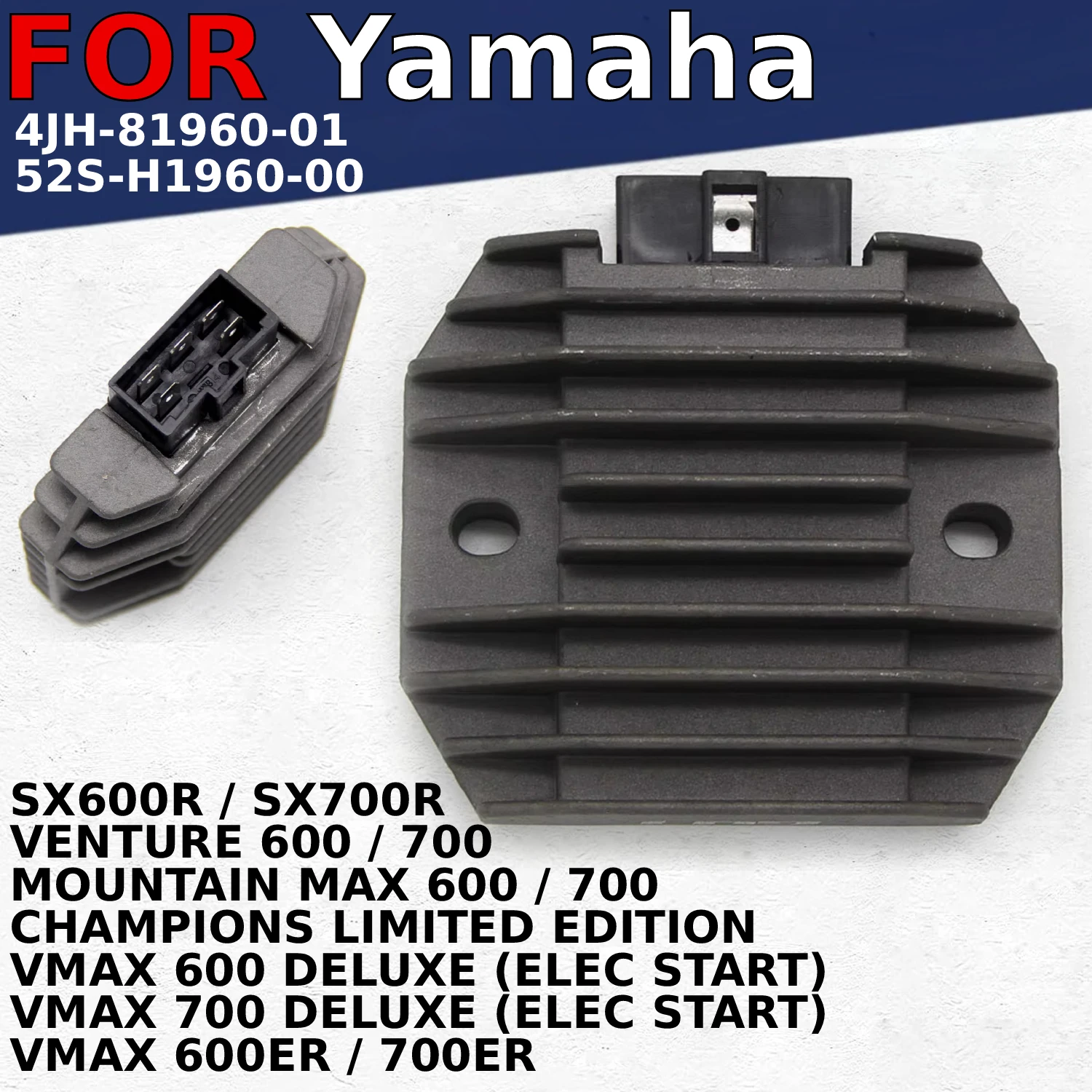 

Voltage Regulator Rectifier For Yamaha MOUNTAIN MAX 600 700 VENTURE VMAX SX600R SX700R CHAMPIONS LIMITED EDITION 4JH-81960-01