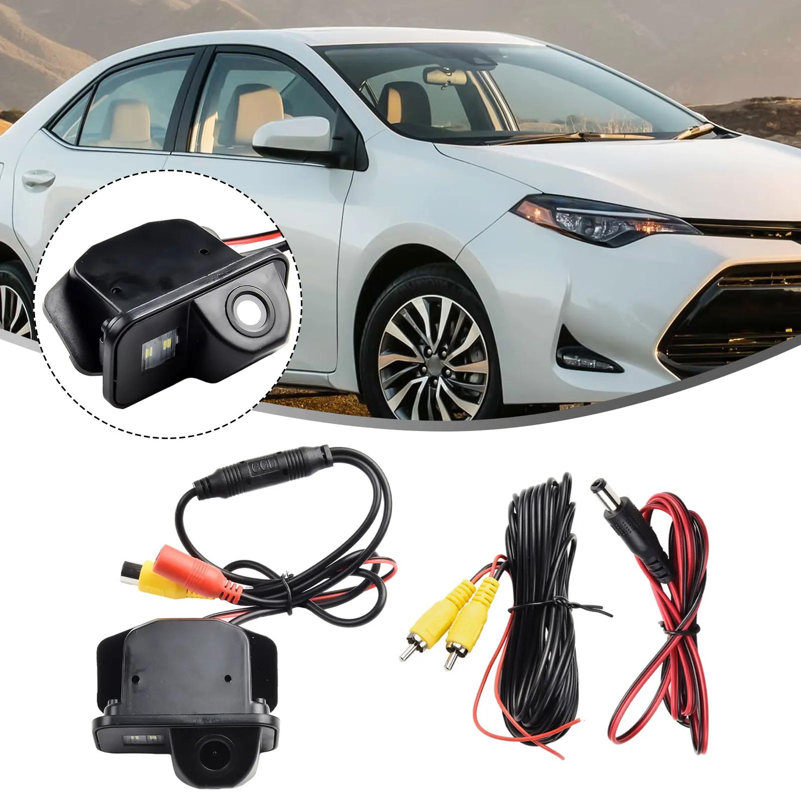 Brand New Indoor Office Reversing Camera Rear View Camera Replacements 1 Pc Accessories Black DC 9V-14V Brand New