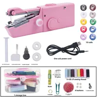 Mini Sewing Machine Handheld Portable Electric for Home Use Small Compact Stitching Device
