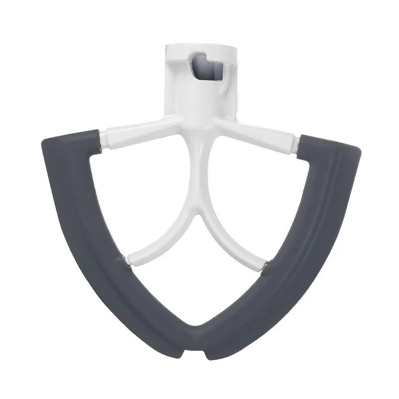 خلاط فليكس مجداف الخافق Forkitchenaid 4.5-5 كوارت مرفقات خلاط برأس مائل حواف سيليكون مرنة وعاء مكشطة-A77G