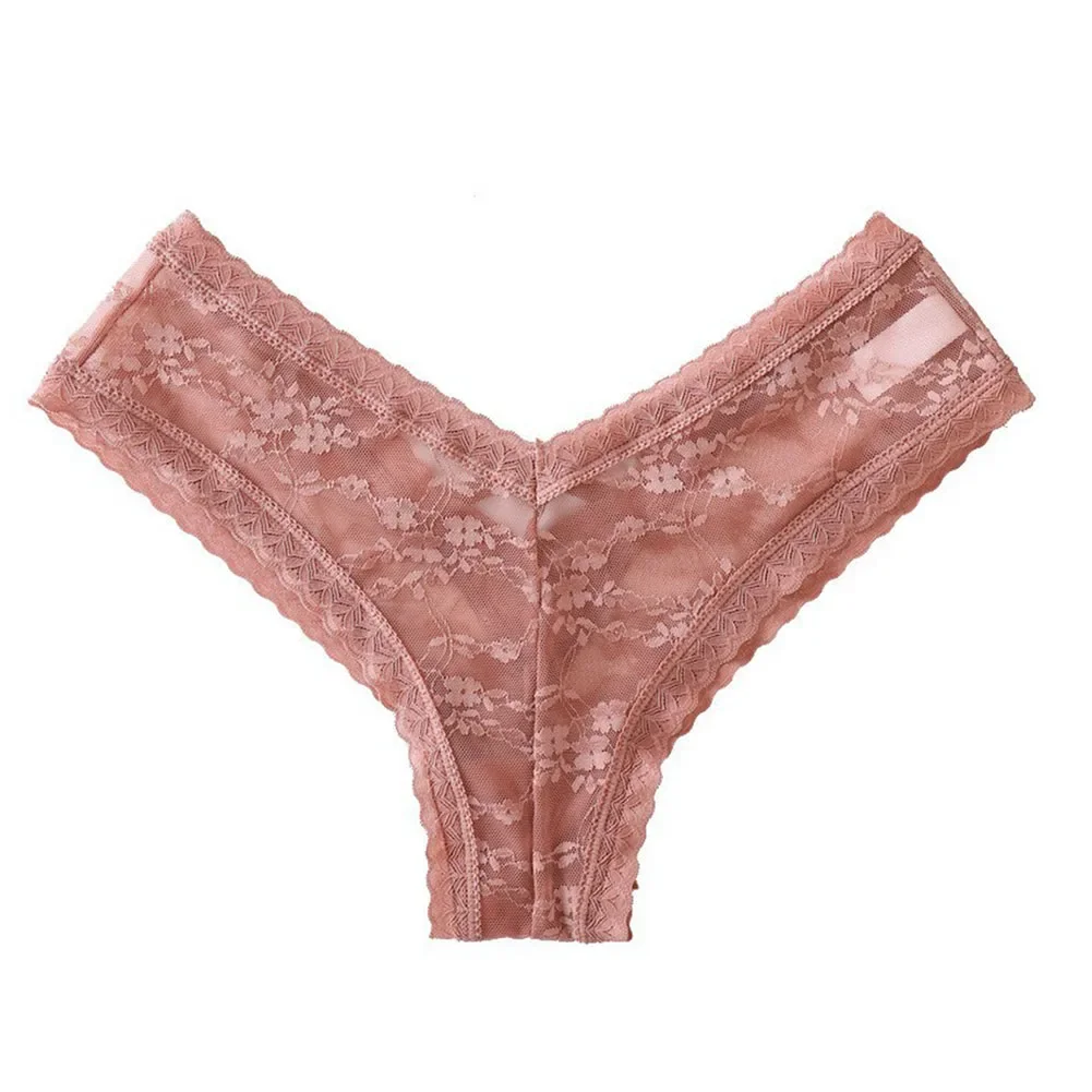 Sexy Dessous Frauen Damen Spitze Niedrige Taille Panty Unterwäsche Cross Strap Tanga Dessous Unterhose Moderate Elastizität