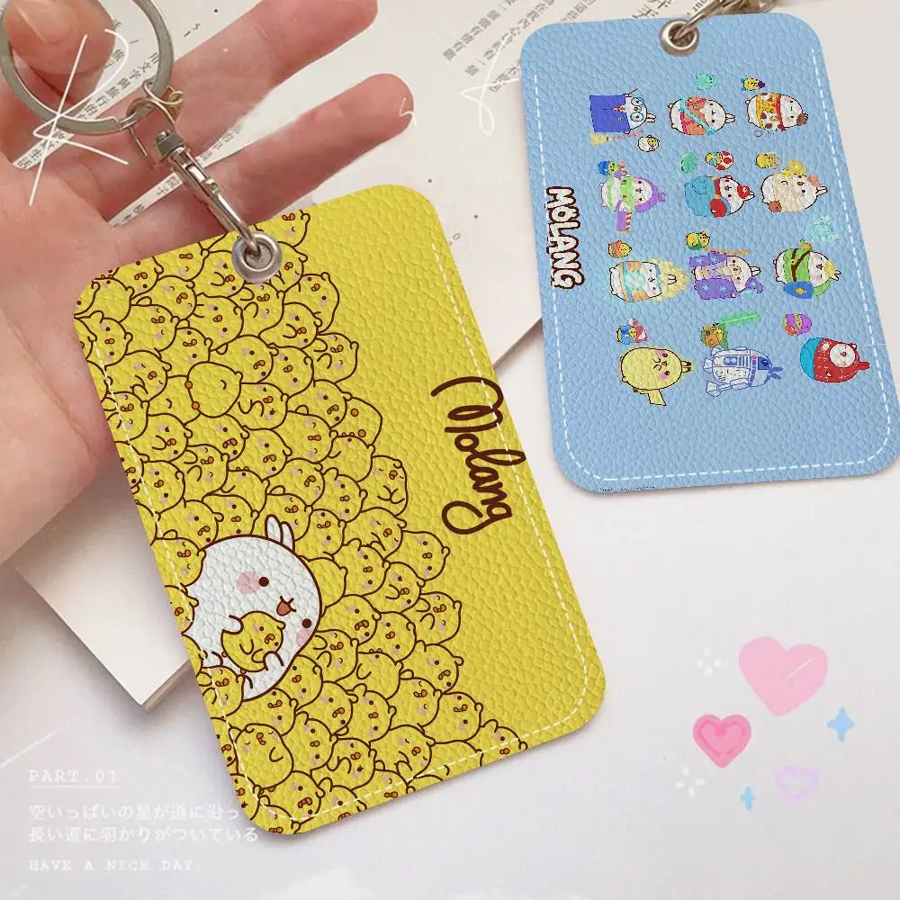 

Anime Cute M-Molang Personalised Holder Suitable For Bank Card,Subway, Bus Card Wallet Card Case Badge Holder Keychain