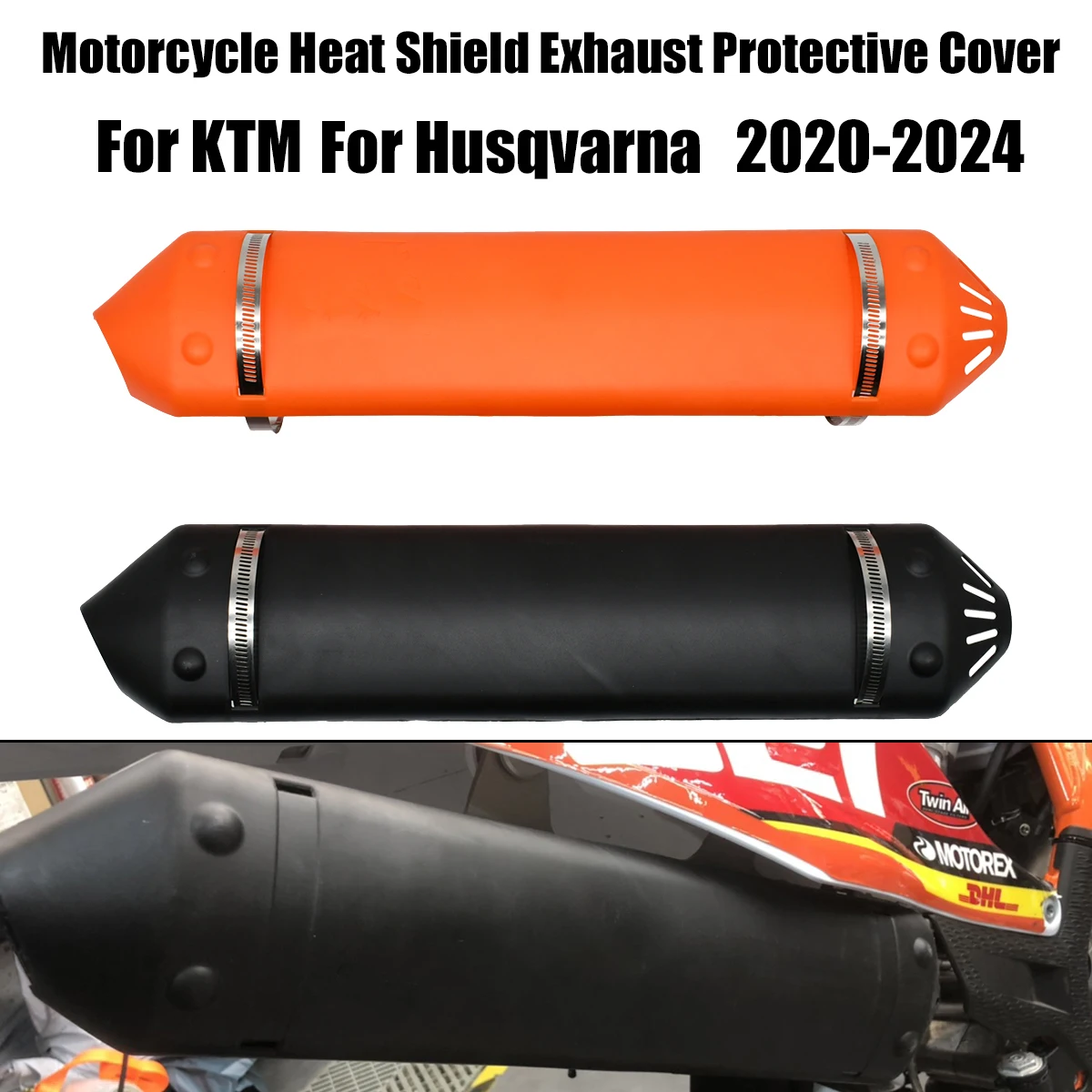 

Motorcycle Heat Shield Exhaust Protective Cover For KTM EXC XC XC-W TE 250 300 TPI 2020 2021 2022 2023 Enduro Dirt Pit Bike