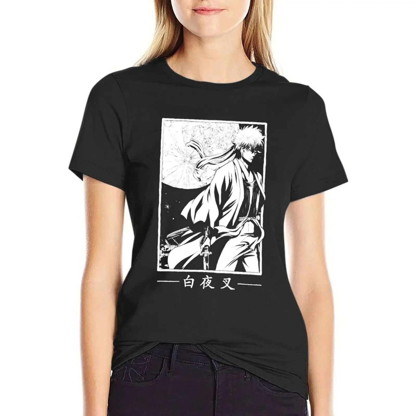 

Gintoki Sakata - The White Yaksha T-Shirt Short sleeve tee shirts graphic tees tshirts woman