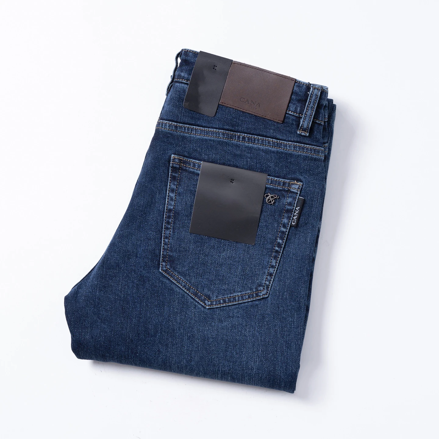 

Canli Men's Denim Jeans Autumn Winter Casual Straight Leg High Quality Business Leisure 3040 New Station
