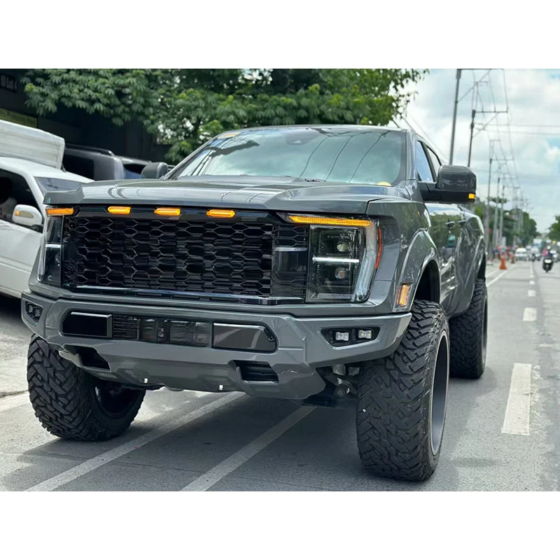 Car Accessories Raptor Style Fr Bumper Conversion Kit Exterior Replacement Tuning 4x4 Off-Road for Ranger T6/T7 2012-2022