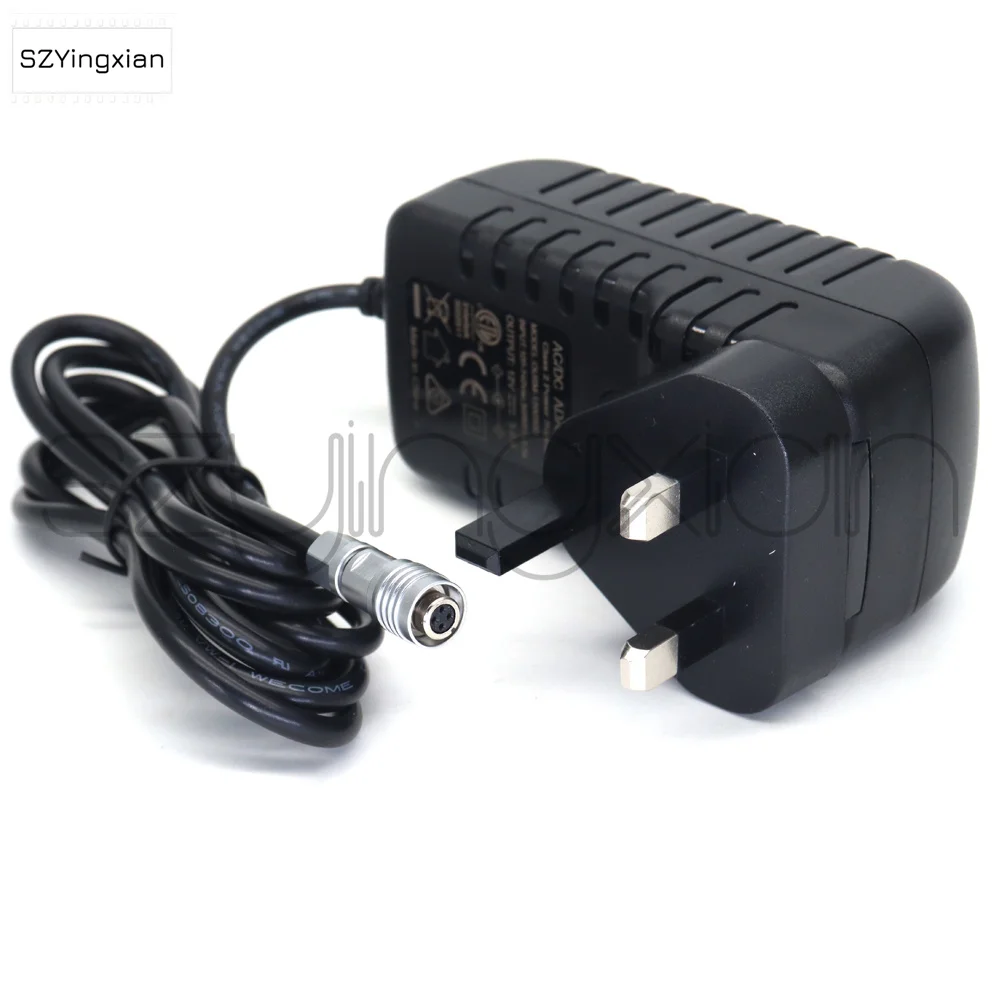 PortKeys BM5/HH7/HS7T/BM7/LEYE SDI Monitor 4Pin Female Power Cable 12V 3A Power Adapter 110-220V