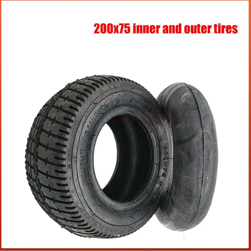 High Quality Electric Scooter Tire 200x75 Inner Tube Outer Tyre 8 Inch 200*75 Inflation Tyre