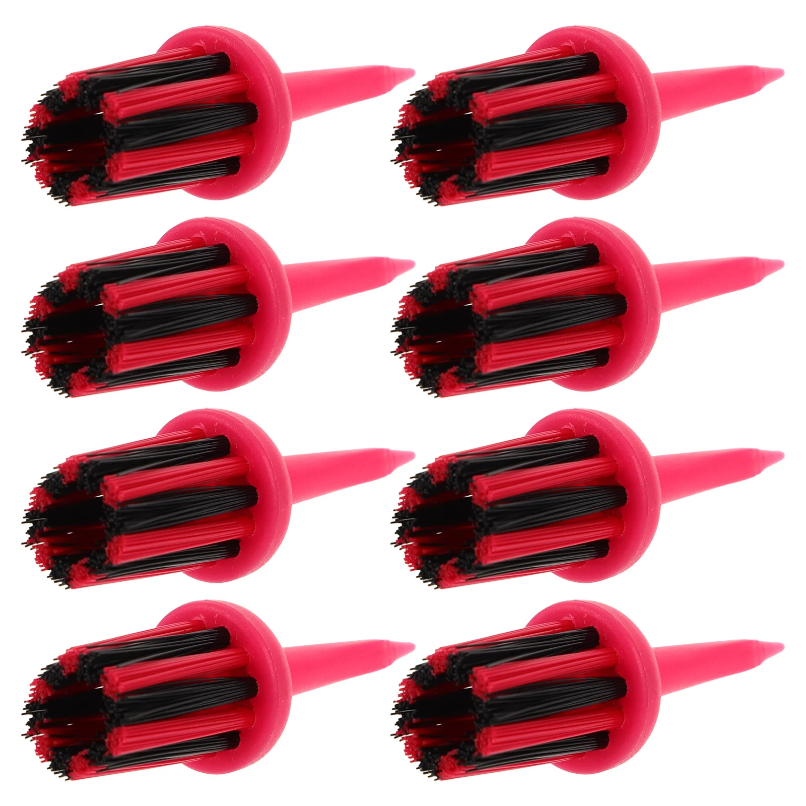 

8pcs Unbreakable Brush Multifunctional Spike Holder Sturdy Replaceable Practical Outdoor Tee Fairway Protection Supplies Plastic
