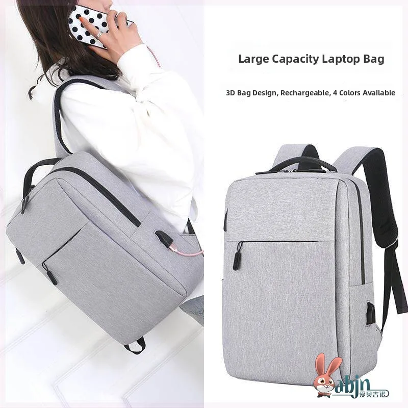 Lightweight Casual Travel Backpack for Men Business Notebook Computer Bag 15.6 Inch Shockproof Unisex Shoulder Bag