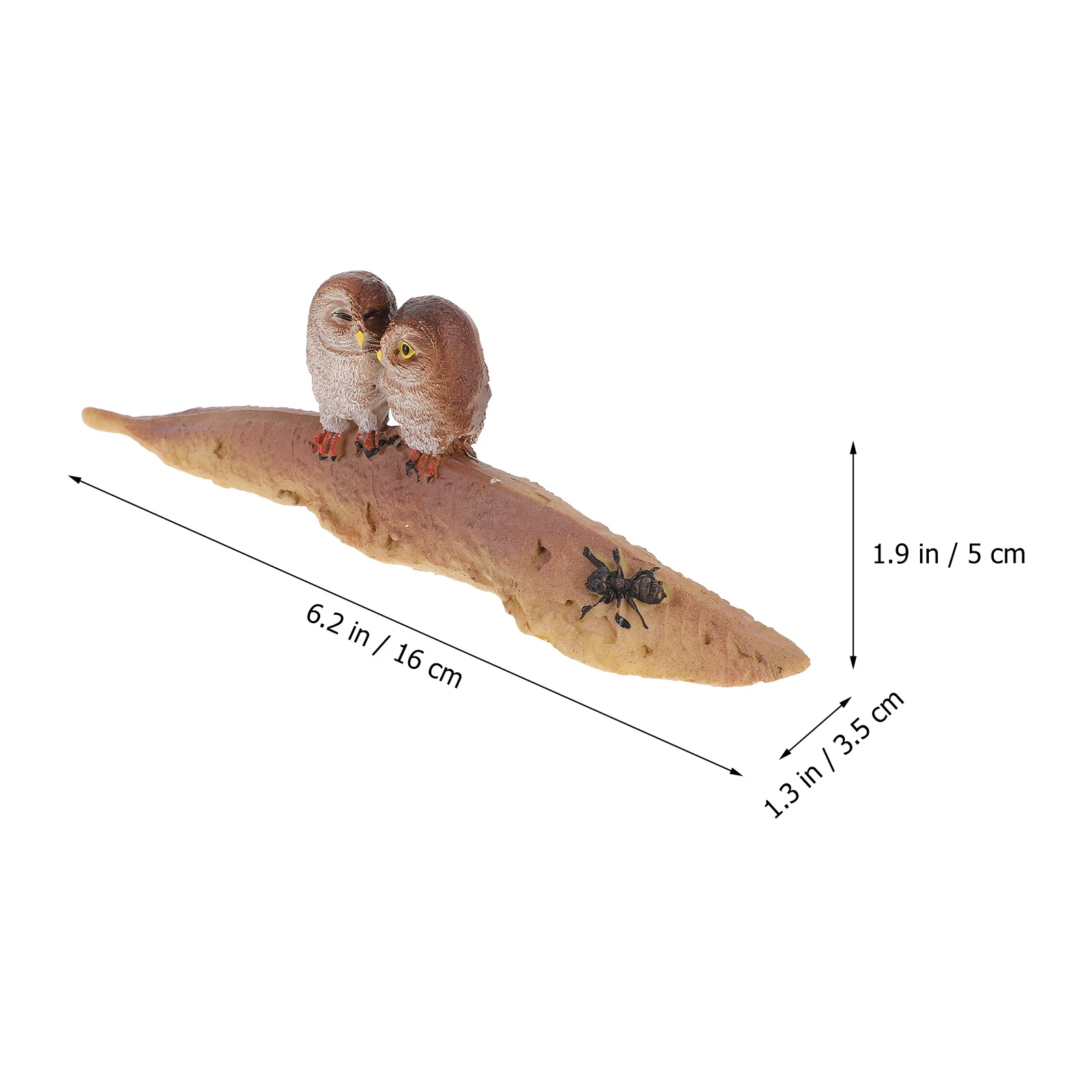 Resin Owl Figure Durable Garden Accessory Adorable Vivid Cute Owl Ornament Outdoor Courtyard Decor Garden Accessories