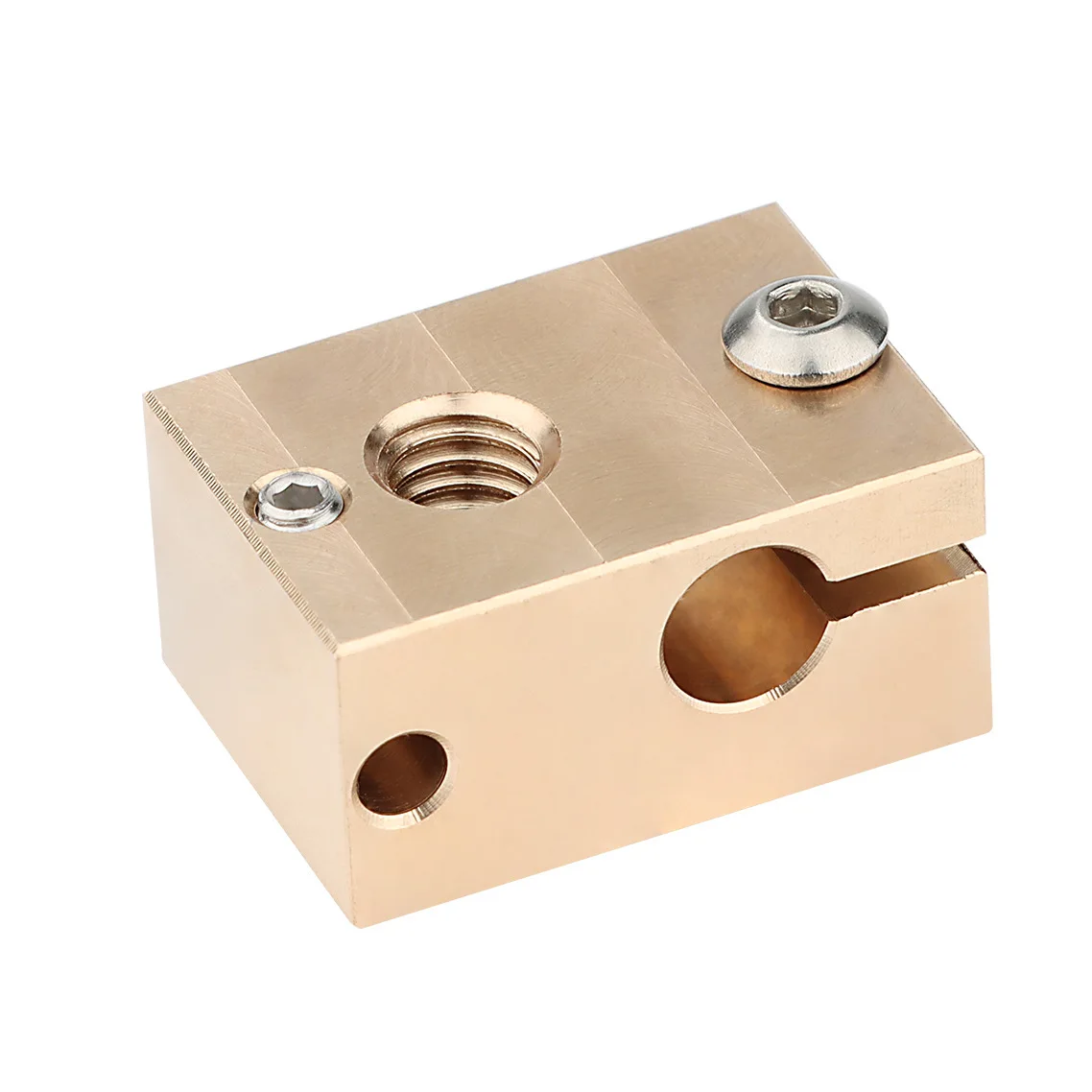 Accessoires d'imprimante 3D, nouveau bloc chauffant en laiton E3D-V6, bloc en aluminium extrudé à la chaleur compatible avec le capteur PT100