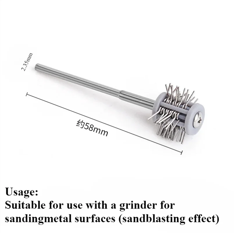 1PCS Professional Polishing Sand Hanging Matte Steel Wire Brush 2.35MM Handle Jewelry Making Tool 0.2mm/0.3mm/0.45mm/0.55mm