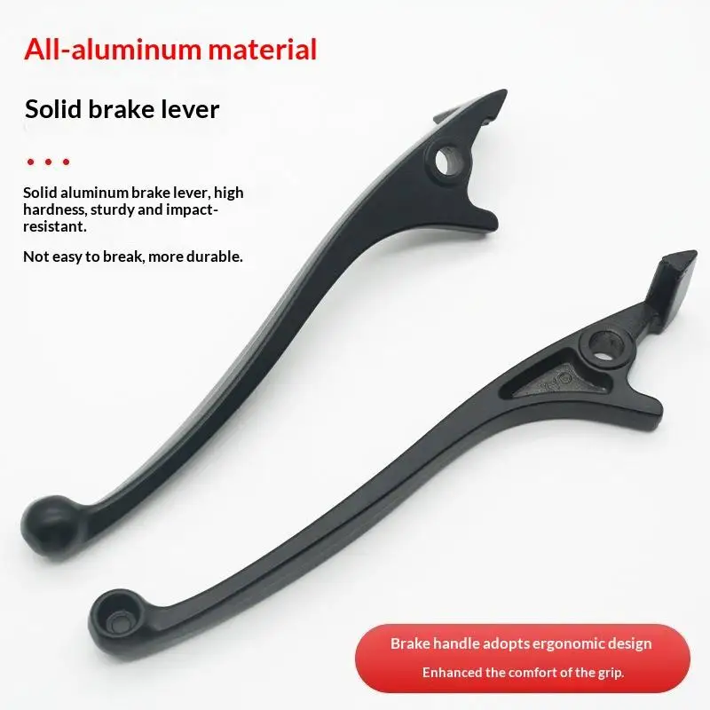 Hochfester Fahrradbremshebel Schwarz Silber Links Rechts Universalhebel für Mountainbike, Rennrad, Citybike, Outdoor-Fahrt Ersatzteil – Detail 2
