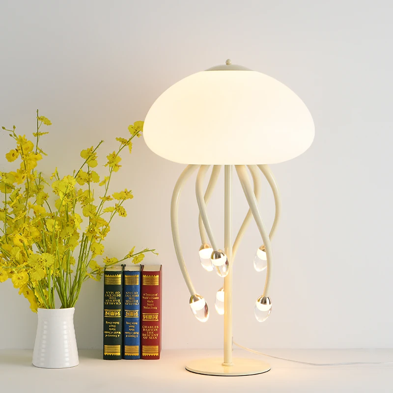 Desk lamp home decoration cordless desk lamp rechargeable mushroom bedside lamp
