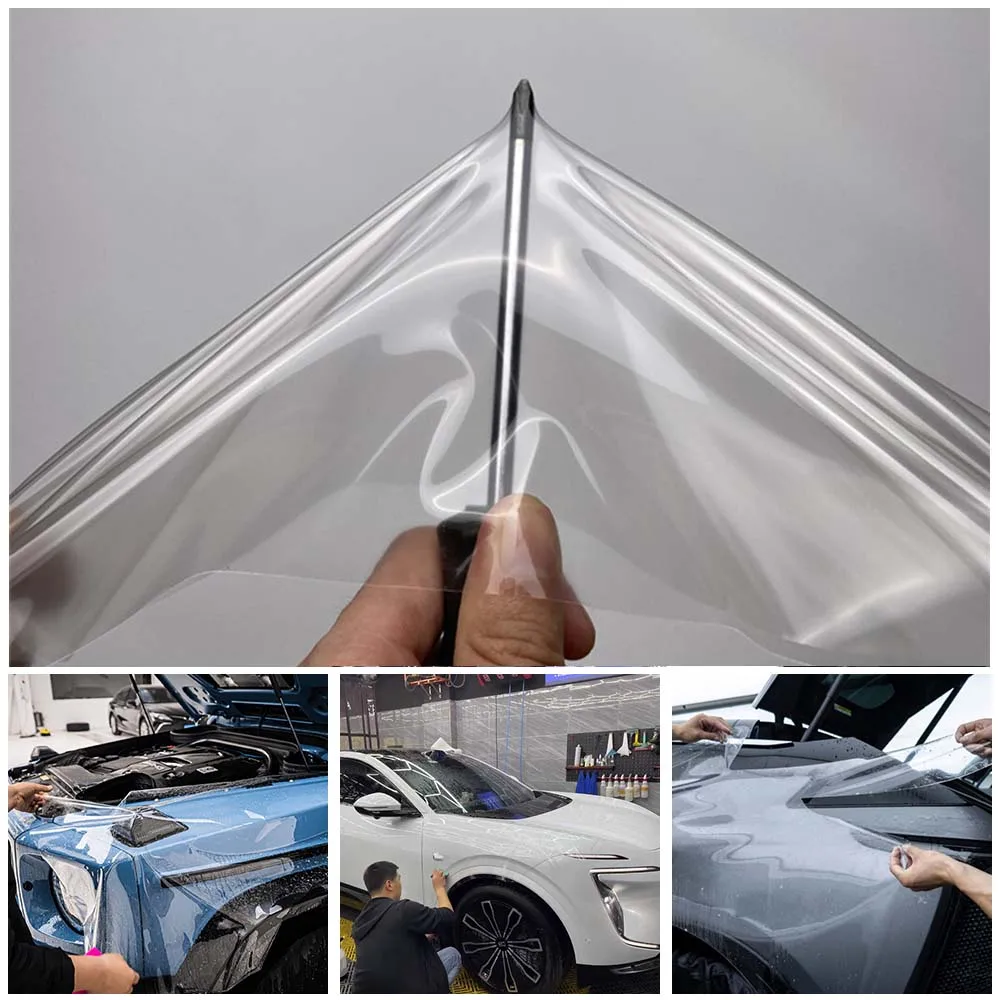 

TPU PPF Clear Paint Protection Film Waterproof Heat Self Healing Anti-scratch Glossy Car Door Mirror Skin Protective Film