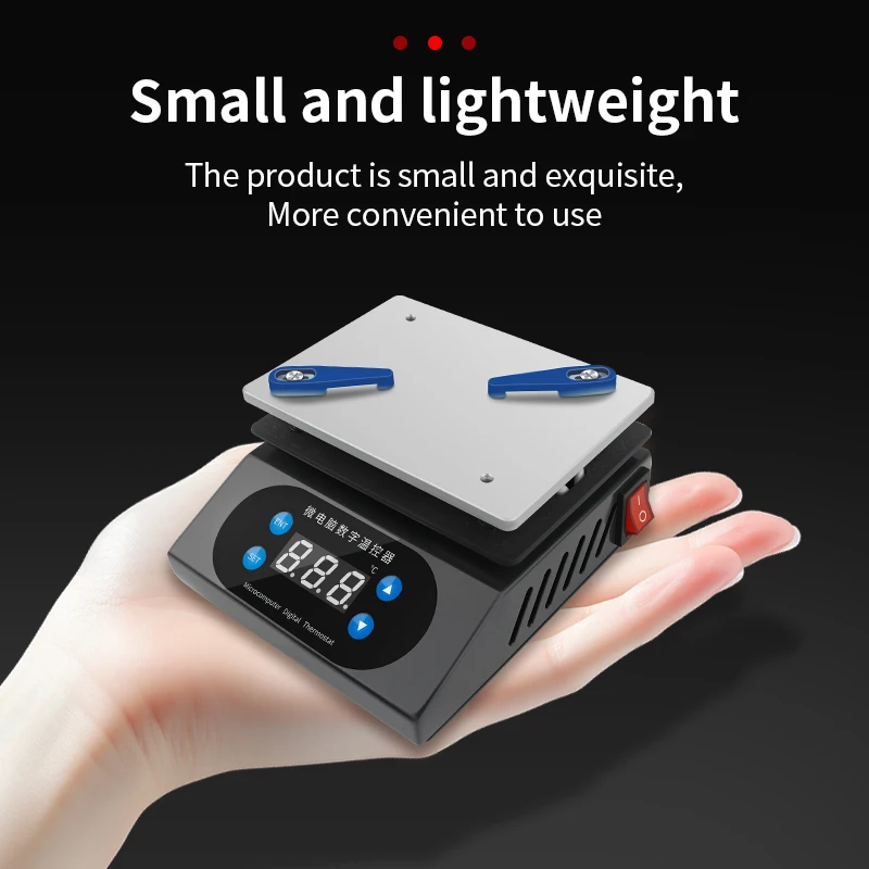 LUXIANZI MINI precalentador de placa caliente inteligente para teléfono LCD herramienta de reparación de pantalla táctil removedor LED placa calefactora Estación de soldadura