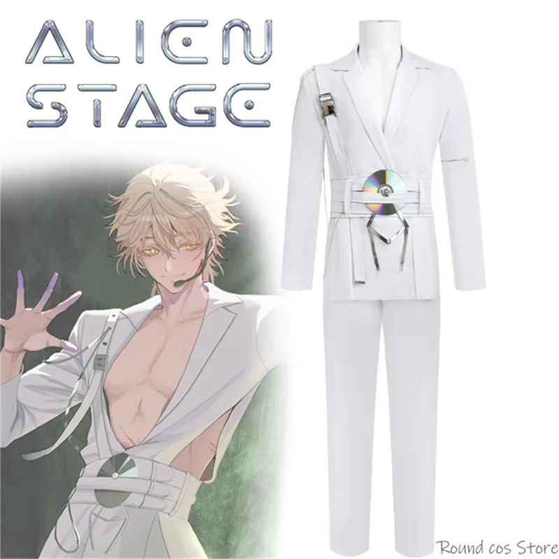 Alien Stage Luka R7 Cosplay Costume, Costume Adulte Unisexe, Uniforme de Chanteur, Manteau, Pantalon, Ensemble Complet, Accessoires, Costumes, Tenues de Carnaval, Anime