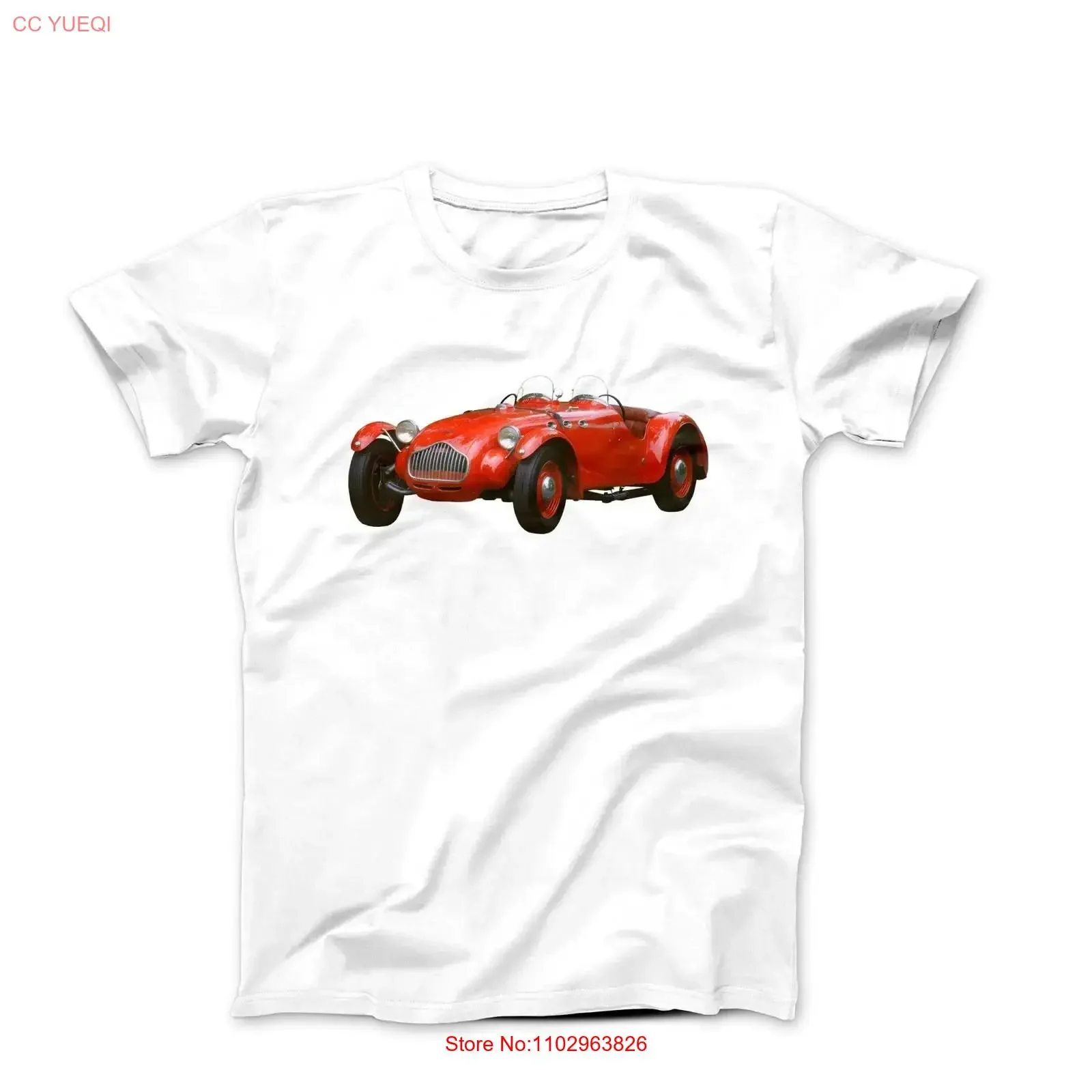 Camiseta deportiva roja Allard J2 de 1950, estilo vintage, lavada, transpirable, elegante, suave, a la moda, versátil, para uso diario